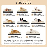 XL Dog Beds Large Sized Dog -Comfy Flat Extra Large Pet Beds with Removable Washable Cover, Orthopedic Egg Crate Foam Mat, Suitable for Pet up to 100 Lbs