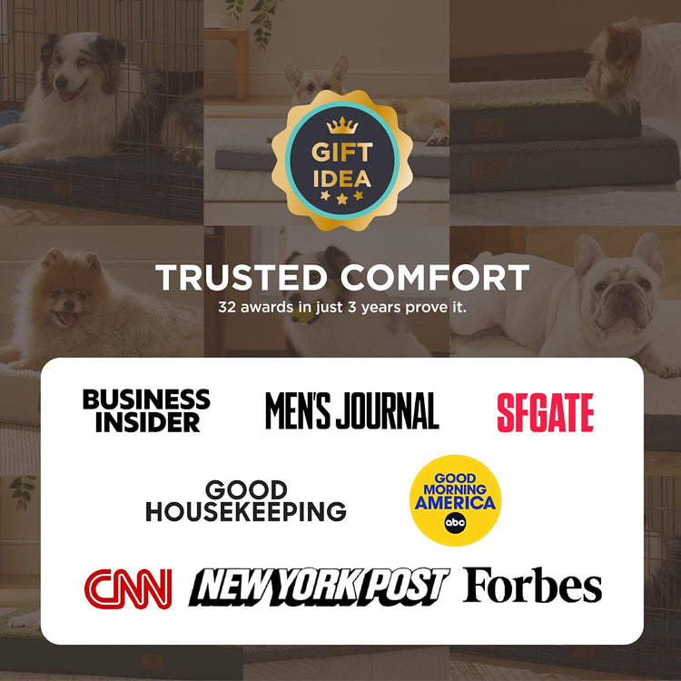XL Dog Beds Large Sized Dog -Comfy Flat Extra Large Pet Beds with Removable Washable Cover, Orthopedic Egg Crate Foam Mat, Suitable for Pet up to 100 Lbs