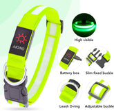 LED Dog Collar, Light up Dog Collar Adjustable USB Rechargeable Super Bright Safety Light Glowing Collars for Dogs(Small,Red)