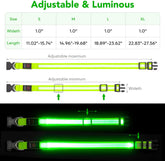 LED Dog Collar, Light up Dog Collar Adjustable USB Rechargeable Super Bright Safety Light Glowing Collars for Dogs(Small,Red)