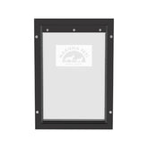 Black Aluminum Large Pet Door for Pets up to 100 Lbs