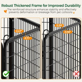 Dog Playpen Outdoor, 32 Inch 16 Panels Dog Pen Indoor Heavy Duty Puppy Exercise Pen Metal Pet Fence for RV Camping/Yard/Garden