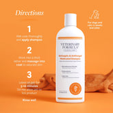 Clinical Care Antiseptic and Antifungal Medicated Shampoo for Dogs & Cats, 16Oz