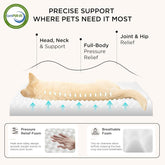 XL Dog Beds Large Sized Dog -Comfy Flat Extra Large Pet Beds with Removable Washable Cover, Orthopedic Egg Crate Foam Mat, Suitable for Pet up to 100 Lbs